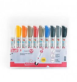 MARCADOR A VALVULA TRABI PIGMENT POP 2-4MM EST X10