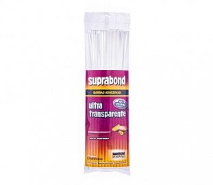 BARRA DE SILICONA SUPRABOND ULTRA TRANSPARENTE FINA PAQ X41