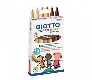 MARCADOR GIOTTO TURBO MAXI SKINTONES CJ X6