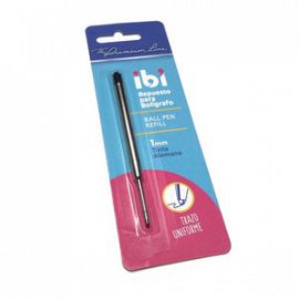 REPUESTO BOLIGRAFO IBICO 1MM SIMIL PARKER NEGRO BL X1