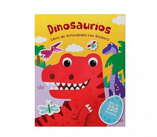 LIBRO DE ACTIVIDADES A JUGAR CON STICKER DINOSAURIOS