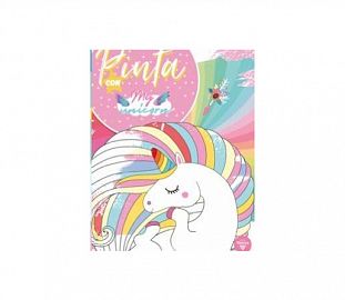 LIBRO PARA COLOREAR PINTA CON MY UNICORN