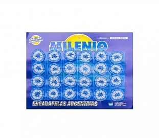 ESCARAPELA MILENIO N°124 REDONDA GRANDE S/BOTON X24