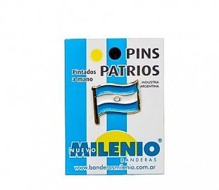 PIN ARGENTINA MILENIO N°1 BANDERA X 1U