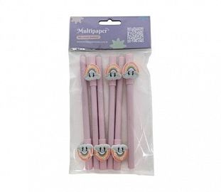 BOLIGRAFO BORRABLE MP TINTA AZUL RAINBOW BL X6