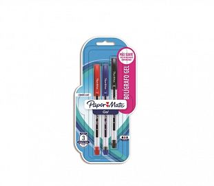 BOLIGRAFO PAPERMATE ECONOMY GEL SURTIDO BL X3