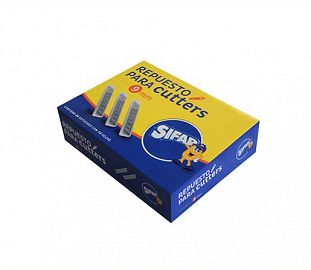 REPUESTO P/CUTTER SIFAP 9MM EST X10