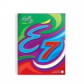 CUADERNO C/ESPIRAL EXITO E7 T/D 21X27 100H CUADRICULADO
