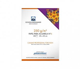 BLOCK P/ACUARELA SCHOELLERSHAMMER 25X35 250G 20H