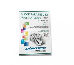 BLOCK DE DIBUJO PLANTEC A3 210G BLANCO TEXTURADO 40H