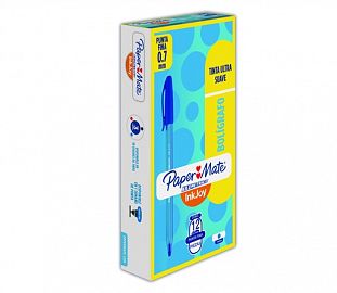 BOLIGRAFO PAPERMATE KILOMETRICO INKJOY 100 ST FINO CJ X12