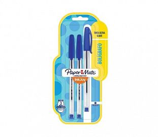 BOLIGRAFO PAPERMATE INKJOY 100ST AZUL BL X3