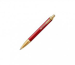 BOLIGRAFO PARKER URBAN ROJO TERMINACION DORADA TINTA AZUL