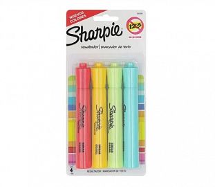 RESALTADOR SHARPIE ACCENT TANK FLUO BL X4