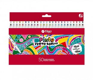 MARCADOR FILGO PINTO 2221 PUNTA CONICA EST X50