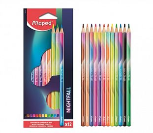 LAPIZ DE COLOR MAPED NIGHTFALL TEENS CJ X12