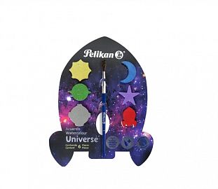 ACUARELA PELIKAN UNIVERSE C/PINCEL EST X6