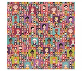 PAPEL AFICHE DECORADO MURESCO PAQ X10 PEOPLE