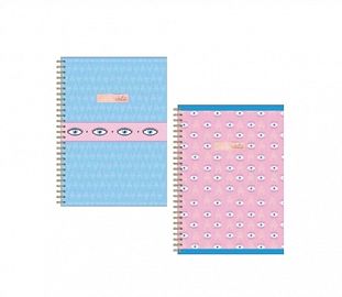 CUADERNO C/ESPIRAL ROZINI T/D A4 90H RAYADO ANTONIETA