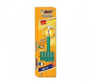 LAPIZ DE GRAFITO BIC EVOLUTION HB CJ X12