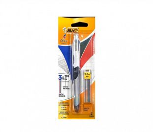 BOLIGRAFO BIC 3 COLORES 1.0 + PORTAMINAS + MINAS 0.7