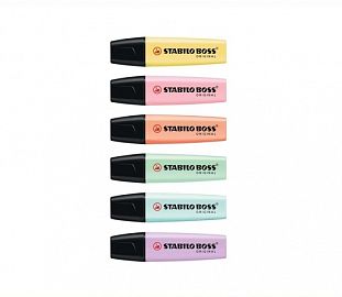 RESALTADOR STABILO BOSS PASTEL X10