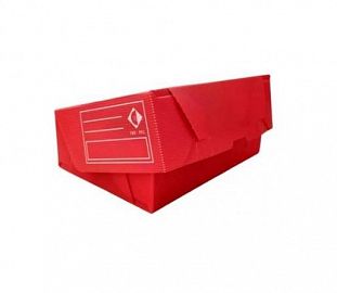 CAJA DE ARCHIVO TV PLASTICA THE PEL OFICIO 12 ROJO (36X25X12)