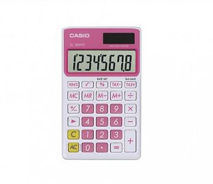 CALCULADORA CASIO SL-300  COLOR ROSA