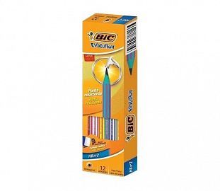 LAPIZ DE GRAFITO BIC EVOLUTION PIJAMAS CJ X12