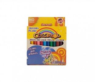CRAYON DE CERA COLORSOL CJ X12