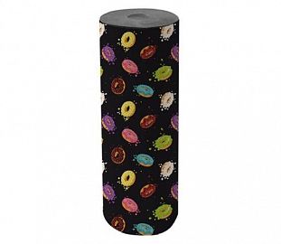 BOBINA DE REGALO MURESCO 60X200 DONUTS NEGRO