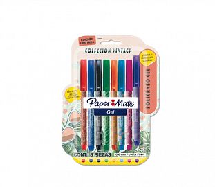 BOLIGRAFO PAPERMATE ECONOMY GEL VINTAGE BL X8
