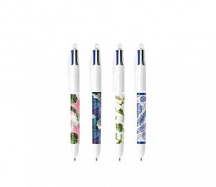 BOLIGRAFO BIC 4 COLORES 1.0 FLORA MIX BL X1