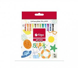 BOLIGRAFO ROLLER FILGO GEL POP 1.0 BEACH CJ X12