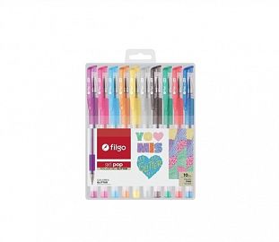 BOLIGRAFO ROLLER FILGO GEL POP 1.0 GLITTER EST X10