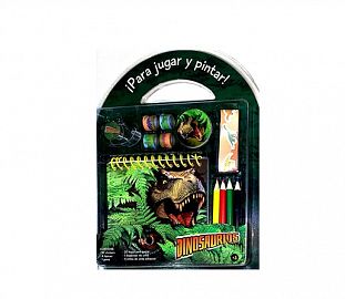 SET PARA COLOREAR 87 VALIJA JUGA Y PINTA - DINOSAURIOS
