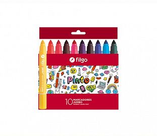 MARCADOR FILGO PINTO JUMBO CLASICO CJ X10