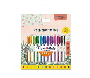 BOLIGRAFO PAPERMATE KILOMETRICO INKJOY 100 ST VINTAGE BL X16