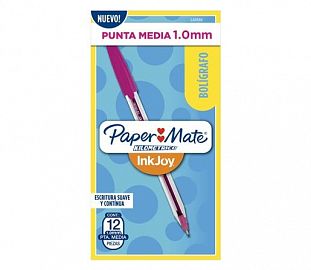 BOLIGRAFO PAPERMATE KILOMETRICO INKJOY 100 ST CJ X12