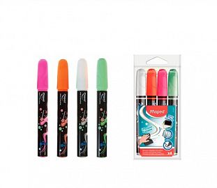 MARCADOR CHALK MAPED EST X4