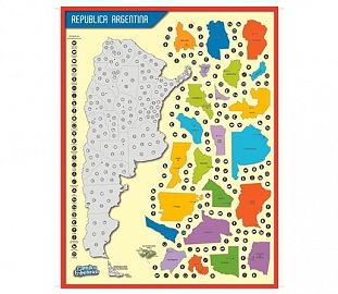 CARTULINA ENTRETENIDA MURESCO PAQ X10 MAPA ARGENTINA