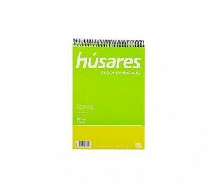 BLOCK C/ESPIRAL HUSARES ESQUELA 80H LISO