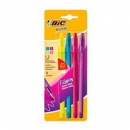 BOLIGRAFO BIC FASHION 1.2 BL X4