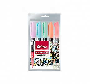 MARCADOR PERMANENTE FILGO 040 PASTEL EST X5