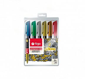 MARCADOR PERMANENTE FILGO 040 METAL EST X6