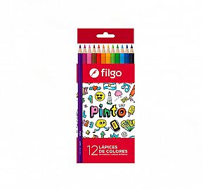 LAPIZ DE COLOR FILGO PINTO LARGO CJ X12