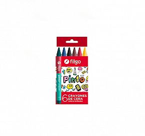 CRAYON DE CERA FILGO PINTO CJ X6