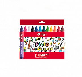 CRAYON DE CERA FILGO PINTO JUMBO CJ X12
