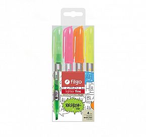 RESALTADOR FILGO LIGHTER FINE FLUO EST X4