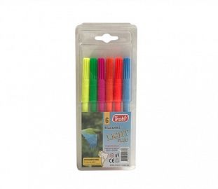 MARCADOR TRABI JUNIOR 2MM FLUO EST X6